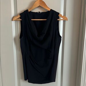 GUC Lafayette 148 black sleeveless blouse